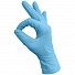 Перчатки нитриловые смотровые неопудренные, голубые 3,5 гр. (уп.50пар)