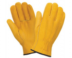 Перчатки кожаные желтые 0140 