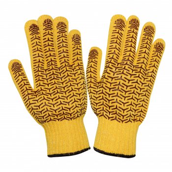 Перчатки КРОСС-БОСС (П1311-4) перчатки трикотажные с нанесением ПВХ ГЕЛЬ
