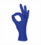 Перчатки латексные неопудренные HIGH RISK, синие, 13гр. (уп.25пар) 